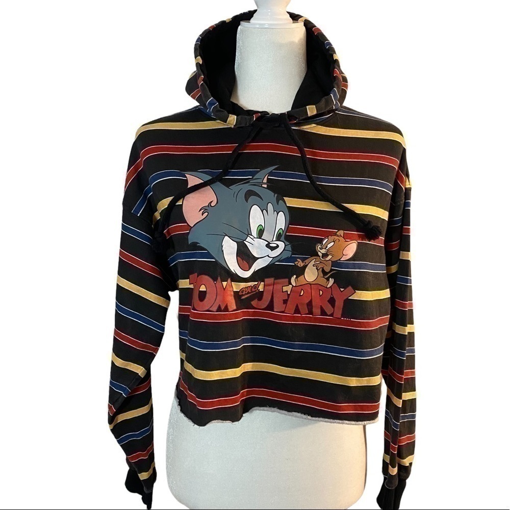 Hanna-Barbera Tom & Jerry cropped hoodie